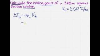 Calculate the boiling point [upl. by Sinai]