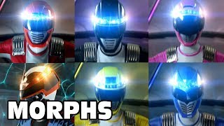 Operation Overdrive  All Ranger Morphs  Power Rangers Official [upl. by Ahtoelc462]