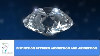 DISTINCTION BETWEEN ADSORPTION AND ABSORPTION [upl. by Will]