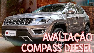 Avaliação Jeep Compass Diesel 2020  a versão mais top do Compass turbo diesel [upl. by Fatsug350]