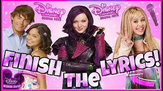 Try To Finish The Lyrics Challenge Disney Channel Movie Challenge [upl. by Eibor264]