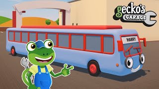 Stretchy Truck Fun  Geckos Garage  Truck Cartoons For Children  Bus Video For Kids  Truck Wash [upl. by Llatsyrk]