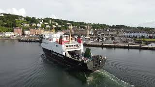 CalMac Bute Ferry Arrival at Rothesay Harbour [upl. by Schulze389]