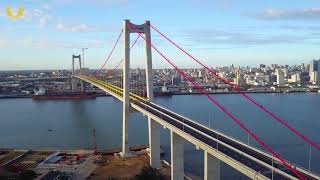 MaputoKatembe Bridge is the longest suspension crosssea bridge in Mozambique [upl. by Areht]