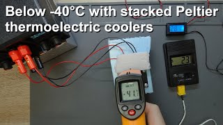 Below 40°C with stacked Peltier thermoelectric coolers [upl. by Akema]