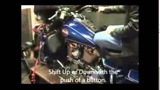 Pingel All Electric Shifter Kit Demo on HarleyDavidson FL [upl. by Katrinka]