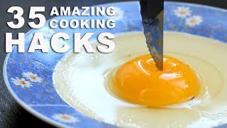 35 INCREDIBLE COOKING HACKS [upl. by Beaner]