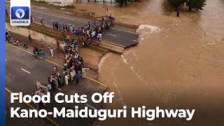 Flood Cuts Off KanoMaiduguri Highway [upl. by Leggett]