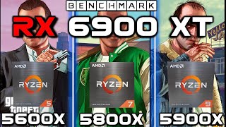 RX 6900 xt  Ryzen 5600 vs 5800x vs 5900x Benchmark  Which is the Best CPU for RX 6900 XT [upl. by Salamanca539]