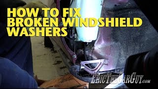 How To Fix Broken Windshield Washers EricTheCarGuy [upl. by Nodyarb]