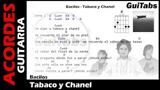 TABACO Y CHANEL 🚬  Bacilos  Letras  Acordes GUITARRA 🎸 Karaoke [upl. by Jed]