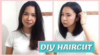 Ep 7  DIY Haircut  Bob Cut  Cutting My Own Hair [upl. by Atokad]