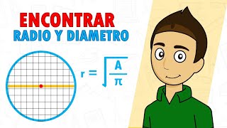 RADIO Y DIÁMETRO CONOCIENDO ÁREA Super facil  Para principiantes [upl. by Ahsieket]