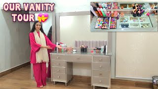 Our Vanity Tour 🥰  Details and Cost  Makeup and Jewellery Collection 💝 [upl. by Ycal]