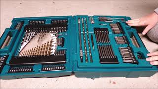 Makita D37194 Tool Bit Drill Set  200 pieces in case  Unboxing [upl. by Merril229]