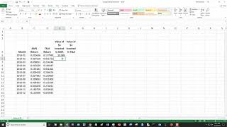 Excel Calculating compounded returns on a stock [upl. by Jenette892]