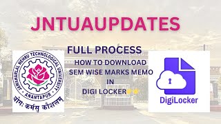 JNTUA HOW TO DOWNLOAD MARKS MEMO OF EACH SEM [upl. by Alegre]