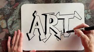 How to Write Easy Graffiti Letters [upl. by Beitnes624]