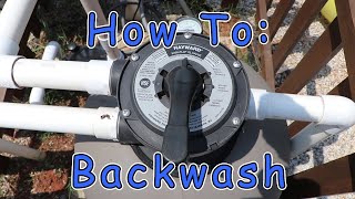 How to Backwash A Hayward Sand Filter [upl. by Ahtanoj239]