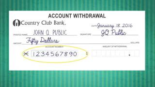 Filling Out a Withdrawal Slip [upl. by Sydelle]