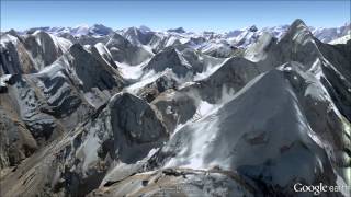 KarakoramHimalayas FlyThrough  Google Earth [upl. by Ayet]