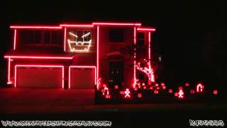 Halloween Light Show 2012  Gangnam Style [upl. by Einre]