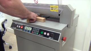 450VS Digitally Controlled Electric Paper Cutter [upl. by Nnyladnarb786]