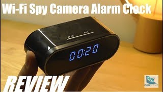 REVIEW WiFi Hidden Spy Camera Alarm Clock FHD 1080P [upl. by Huberto]