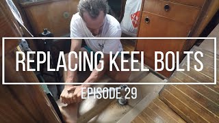 EP29how to replace and inspect the keel bolts of your sailboat while in the water [upl. by Redleh]