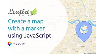 Leaflet Tutorial 1 Create a map with a marker using JavaScript [upl. by Arima957]