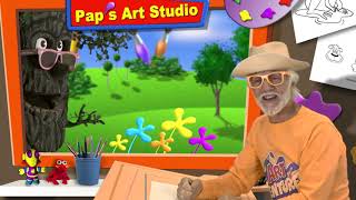 Paps ArtVentures  Episode 1  Drawing an Alligator  Starring Pappy Drewitt from Pappyland [upl. by Edbert]