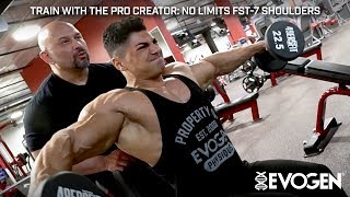 Train with The Pro Creator No Limits FST7 Shoulders with Andrei Deiu [upl. by Kehoe]