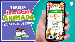 GRANJA DE ZENON INVITACIÓN cumpleaños 🐓🐑🦆🐖 [upl. by Casilda]