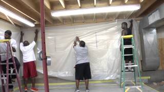 Building an Abatement Enclosure for Asbestos Lead Mold or Dust Control [upl. by Wellesley971]