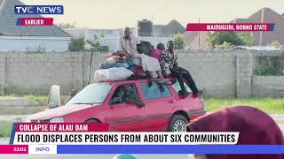 Flood Displaces Persons From About Six Communities In Maiduguri Borno State [upl. by Menashem]