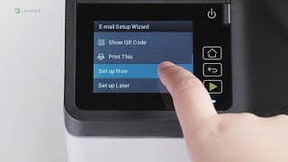 Lexmark—Configuring the scan to email wizard for 28 touchscreen printers [upl. by Ybrek796]