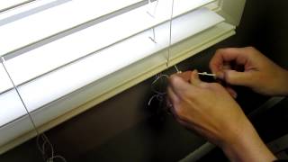 How to shorten Faux blinds [upl. by Amirak]