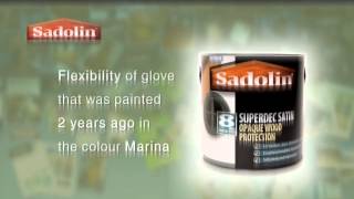 Sadolin Superdec Glove Demonstration [upl. by Sindee]