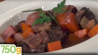 Recette de la Joue de boeuf à la vigneronne  750g [upl. by Enatan]