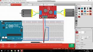 Fritzing l298n [upl. by Nylirrehs]