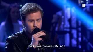 Knut Marius Djupvik  Run Leona Lewis  Snow Patrol The Voice Norway 2013  Finale [upl. by Aved869]