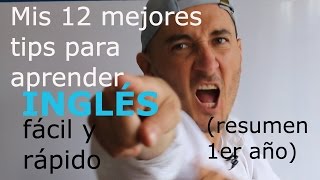 LAS 12 mejores técnicas para aprender inglés fácil y rápido LESSON 22 [upl. by Ten]