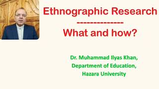 Ethnographic Research What and how [upl. by Drabeck]