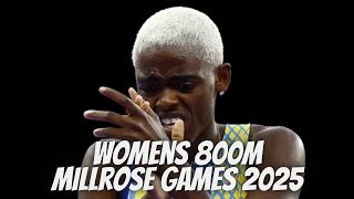 Women’s 800M MillRose Games 2025 [upl. by Yanel606]