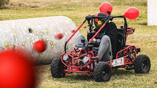 Go Kart Paintball Battle [upl. by Euseibbob788]