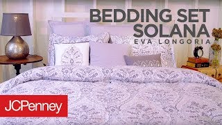 Eva Longoria Home Bedding Set Solana  JCPenney [upl. by Zoe]