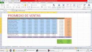 Promedio de Ventas en Excel [upl. by Alesi]