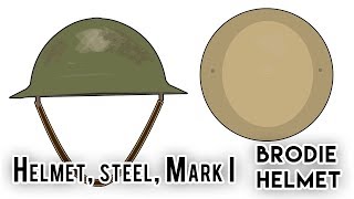 Brodie Helmet  Helmet steel Mark I World War I [upl. by Dorry]