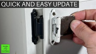 Installing New Face Mount Cabinet Hinges [upl. by Atalante]