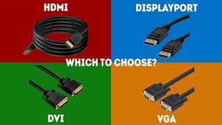 HDMI vs DisplayPort vs DVI vs VGA  Simple Explanation [upl. by Page]